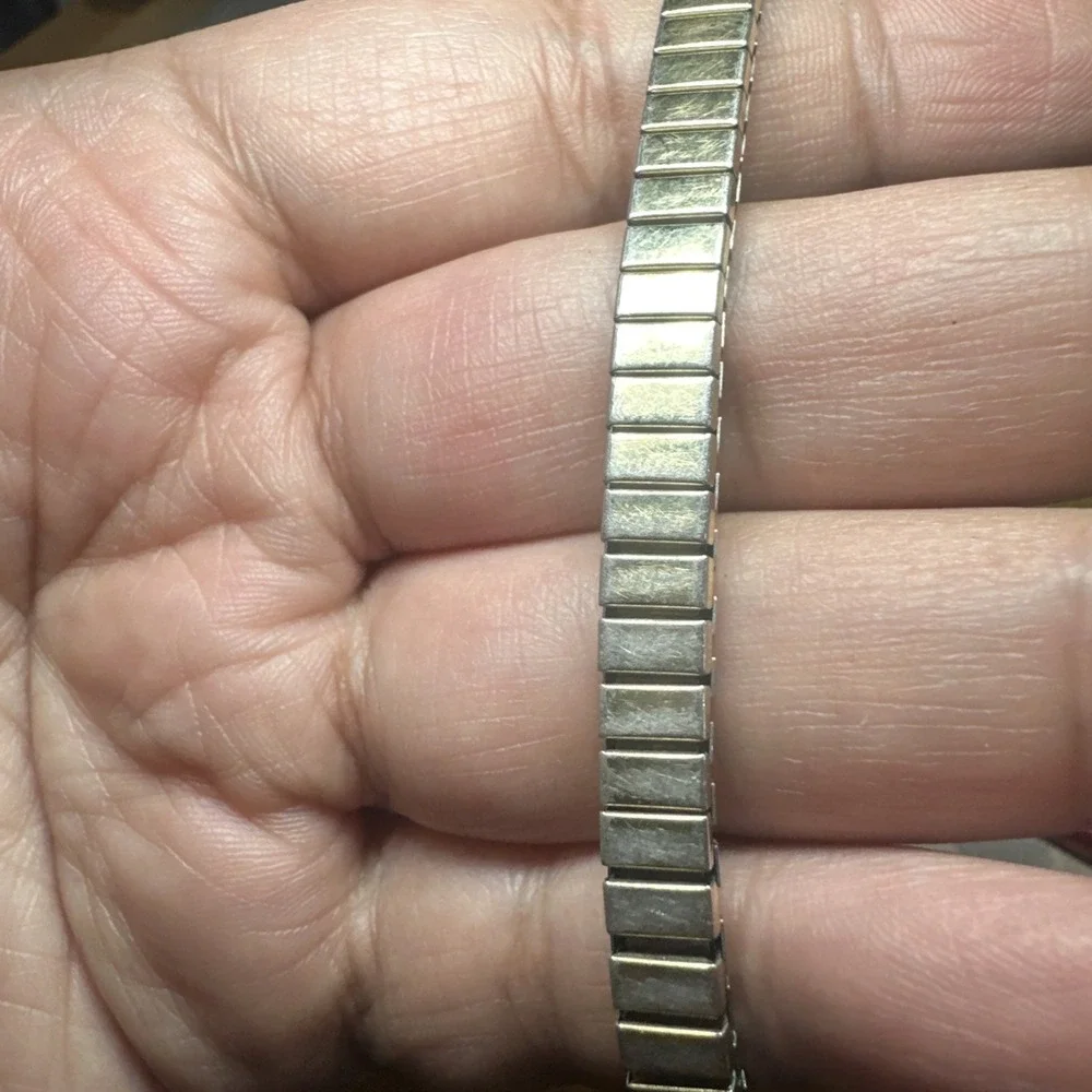 Works Vtg Wyler Incaflex Watch Women 21mm Gold Swiss Stretch Band Manual Wind 7